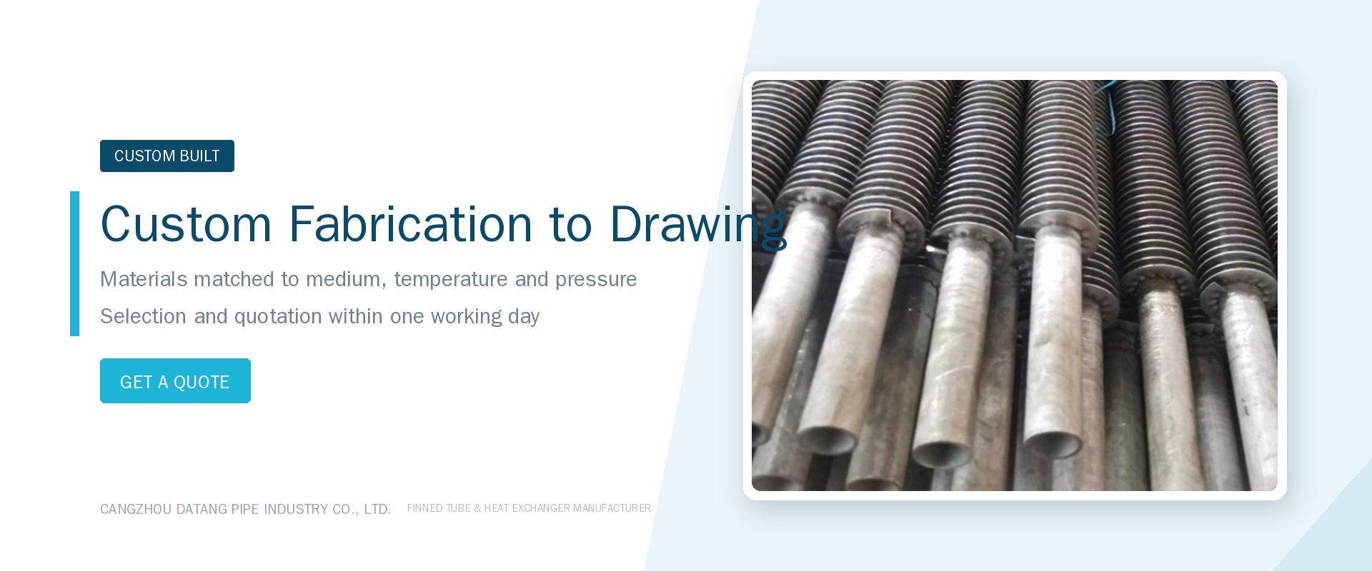 Custom sizes and drawing-based fabrication